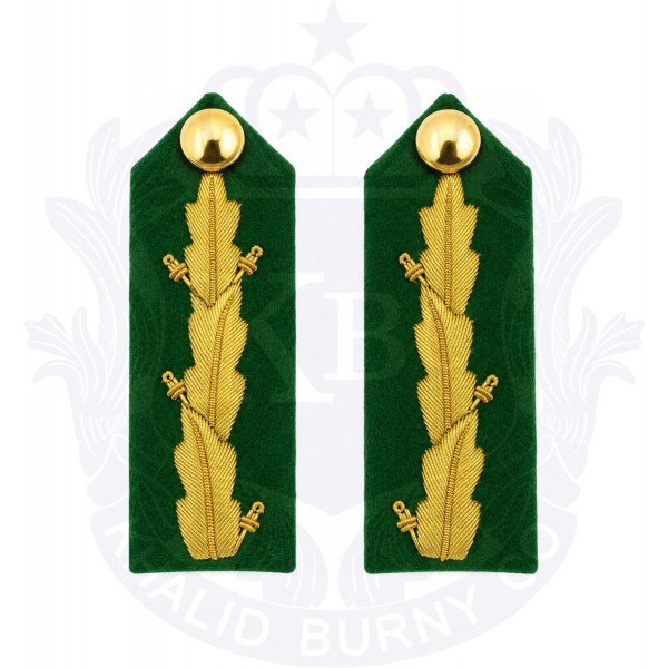Bullion Gorget In Green Baize