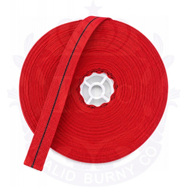 Red Ribbon with Black Stripe