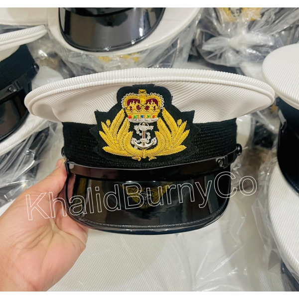British Royal Navy officer's peaked cap