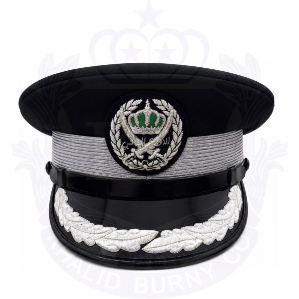 Black Jordan officer's peaked cap