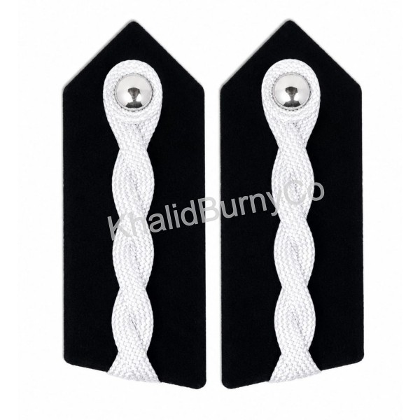 White braided gorget epaulettes