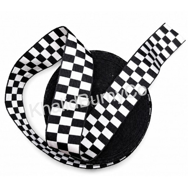 Cap Ribbon White & Black